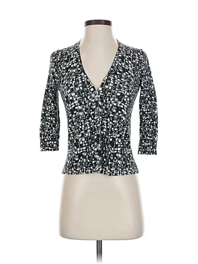 Pre-owned Ann Taylor Cardigan Sweater In Black