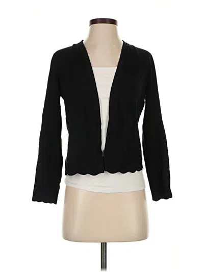 Pre-owned Ann Taylor Cardigan Sweater In Black