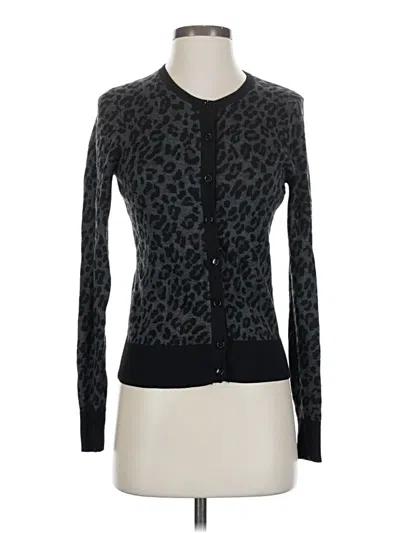 Pre-owned Ann Taylor Cardigan Sweater In Black
