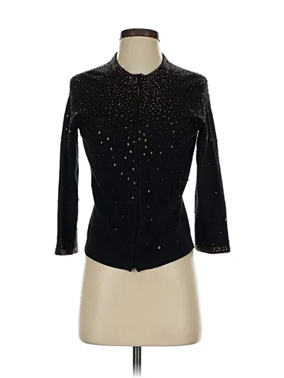 Pre-owned Ann Taylor Cardigan Sweater In Black
