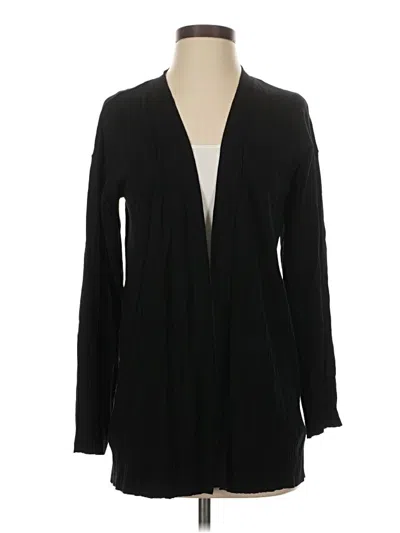 Pre-owned Ann Taylor Cardigan Sweater In Black