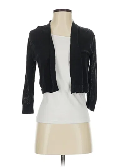 Pre-owned Ann Taylor Cardigan Sweater In Black