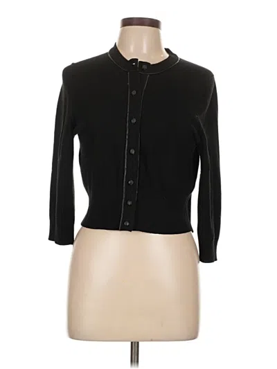 Pre-owned Ann Taylor Cardigan Sweater In Black