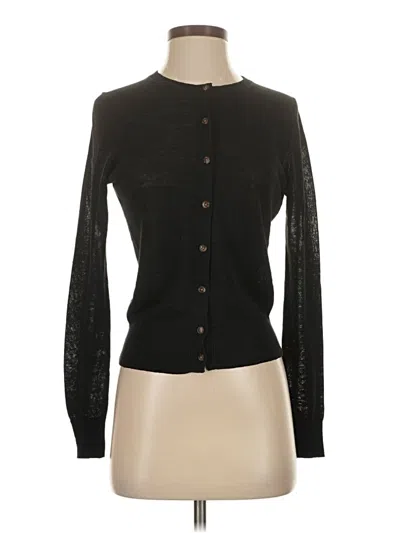 Pre-owned Ann Taylor Cardigan Sweater In Black