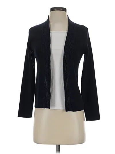 Pre-owned Ann Taylor Cardigan Sweater In Black