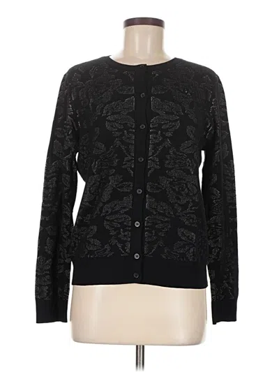 Pre-owned Ann Taylor Cardigan Sweater In Black