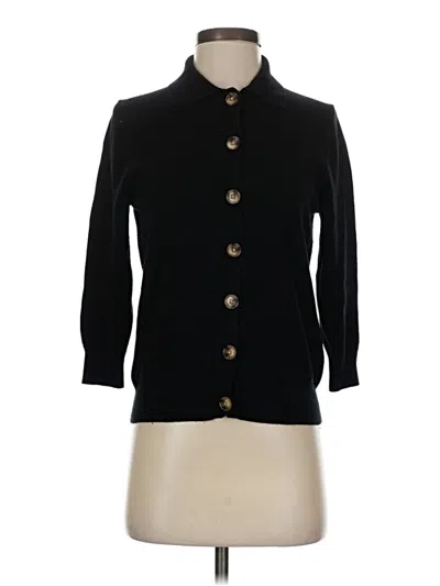Pre-owned Ann Taylor Cardigan Sweater In Black