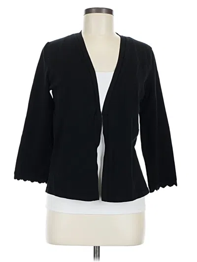 Pre-owned Ann Taylor Cardigan Sweater In Black