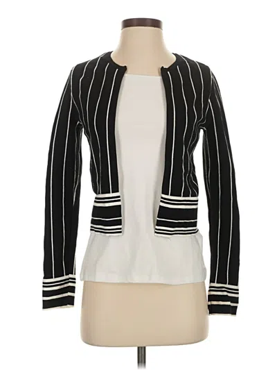Pre-owned Ann Taylor Cardigan Sweater In Black