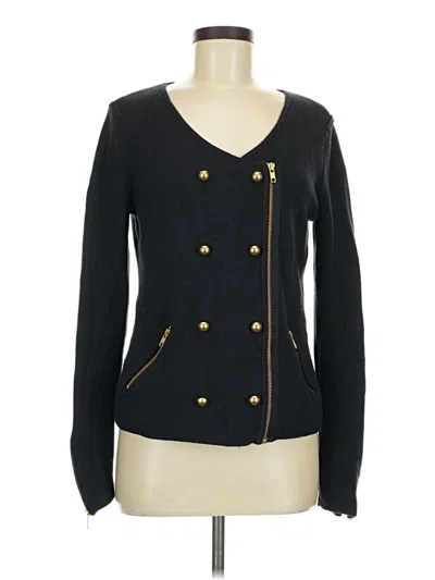 Pre-owned Ann Taylor Cardigan Sweater In Black