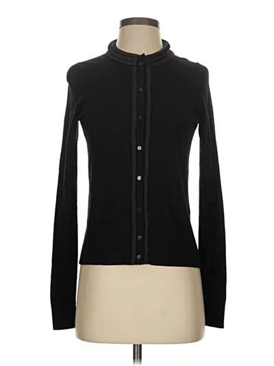 Pre-owned Ann Taylor Cardigan Sweater In Black