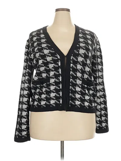 Pre-owned Ann Taylor Cardigan Sweater In Black