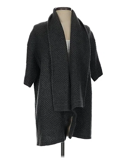 Pre-owned Ann Taylor Cardigan Sweater In Black