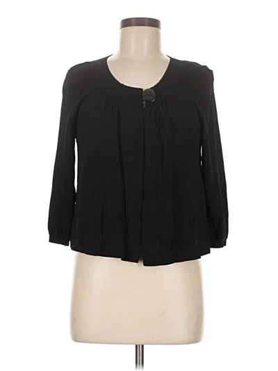 Pre-owned Ann Taylor Cardigan Sweater In Black