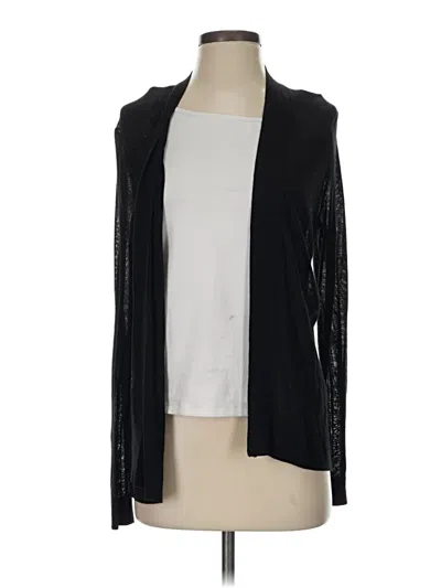 Pre-owned Ann Taylor Cardigan Sweater In Black