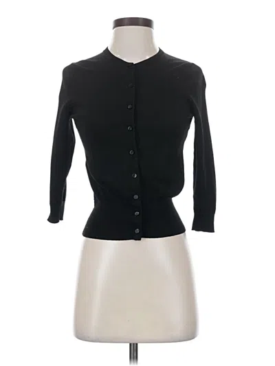 Pre-owned Ann Taylor Cardigan Sweater In Black
