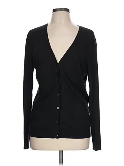 Pre-owned Ann Taylor Cardigan Sweater In Black