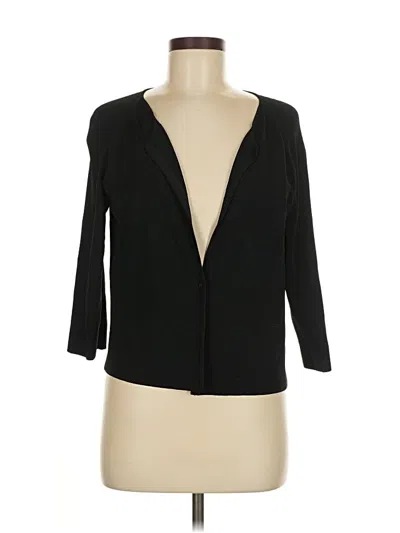 Pre-owned Ann Taylor Cardigan Sweater In Black
