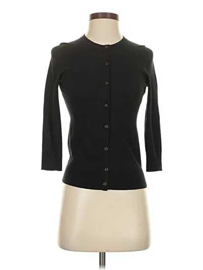 Pre-owned Ann Taylor Cardigan Sweater In Black