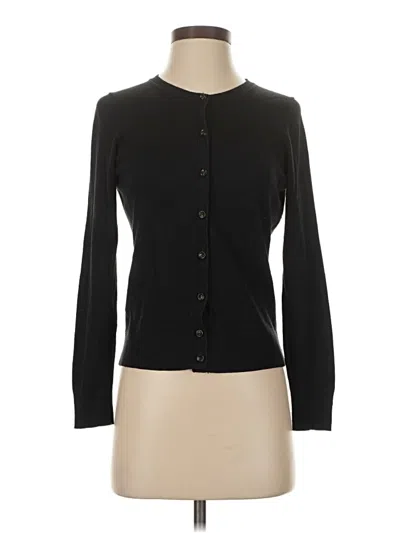 Pre-owned Ann Taylor Cardigan Sweater In Black