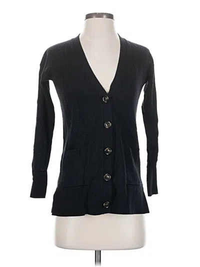 Pre-owned Ann Taylor Cardigan Sweater In Black