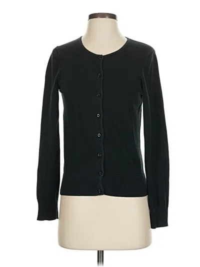 Pre-owned Ann Taylor Cardigan Sweater In Black