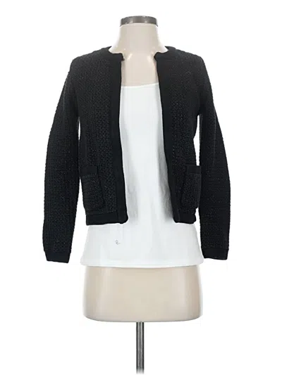 Pre-owned Ann Taylor Cardigan Sweater In Black