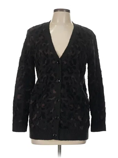 Pre-owned Ann Taylor Cardigan Sweater In Black