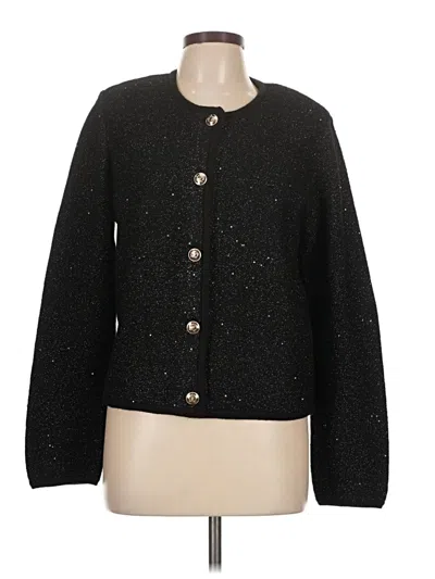Pre-owned Ann Taylor Cardigan Sweater In Black
