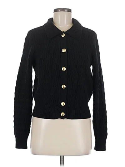 Pre-owned Ann Taylor Cardigan Sweater In Black