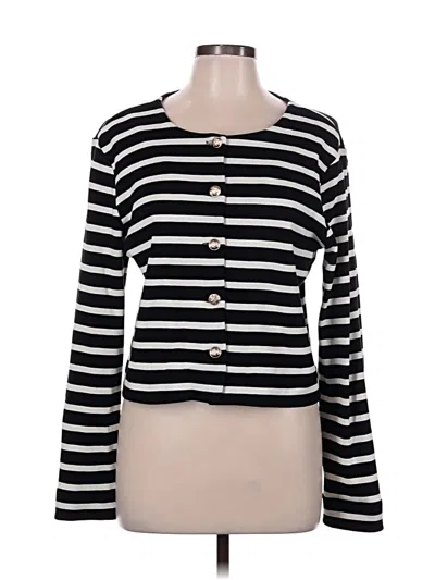 Pre-owned Ann Taylor Cardigan Sweater In Black