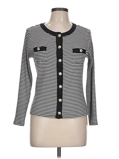Pre-owned Ann Taylor Cardigan Sweater In Black