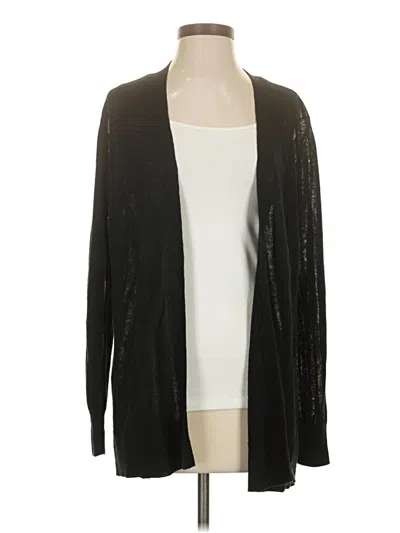 Pre-owned Ann Taylor Cardigan Sweater In Black