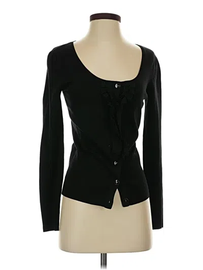 Pre-owned Ann Taylor Cardigan Sweater In Black