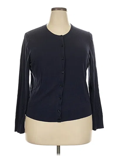 Pre-owned Ann Taylor Cardigan Sweater In Black