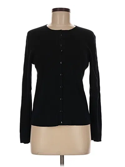 Pre-owned Ann Taylor Cardigan Sweater In Black