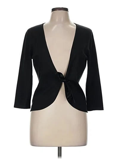 Pre-owned Ann Taylor Cardigan Sweater In Black