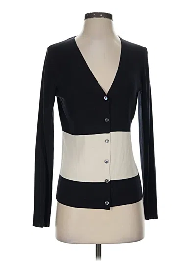 Pre-owned Ann Taylor Cardigan Sweater In Black