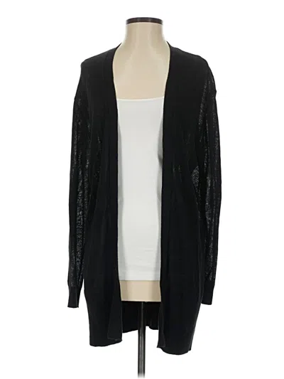 Pre-owned Ann Taylor Cardigan Sweater In Black
