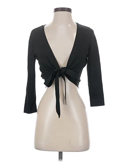 Pre-owned Ann Taylor Cardigan Sweater In Black