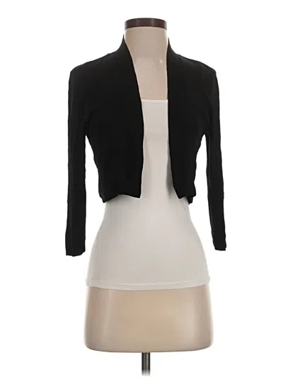 Pre-owned Ann Taylor Cardigan Sweater In Black