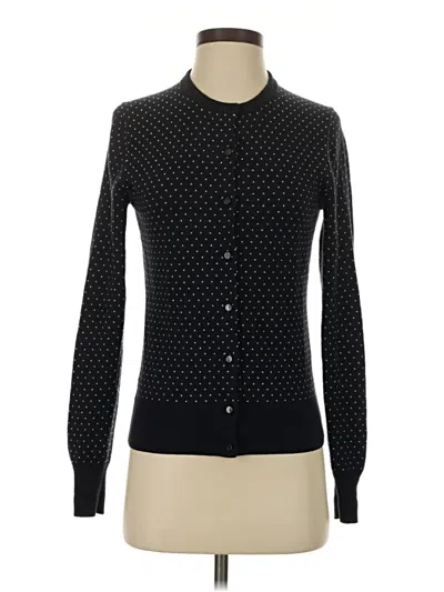 Pre-owned Ann Taylor Cardigan Sweater In Black
