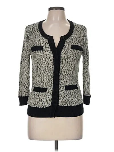Pre-owned Ann Taylor Cardigan Sweater In Black