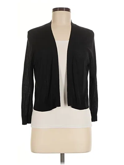 Pre-owned Ann Taylor Cardigan Sweater In Black