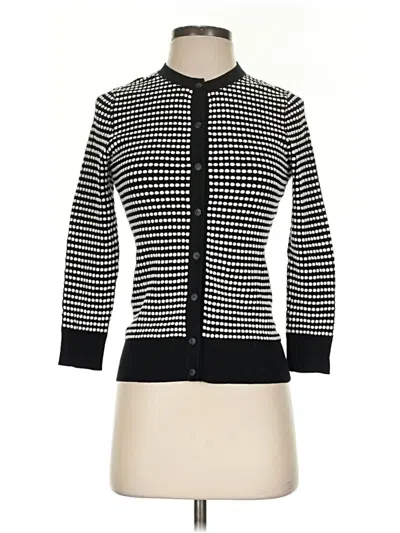 Pre-owned Ann Taylor Cardigan Sweater In Black