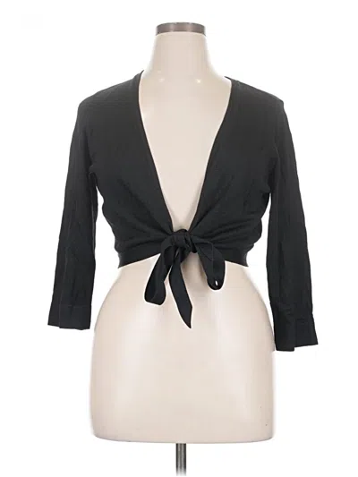 Pre-owned Ann Taylor Cardigan Sweater In Black