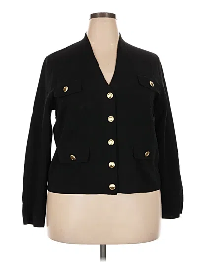 Pre-owned Ann Taylor Cardigan Sweater In Black