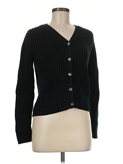Pre-owned Ann Taylor Cardigan Sweater In Black