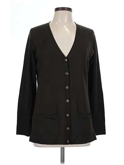 Pre-owned Ann Taylor Cardigan Sweater In Black