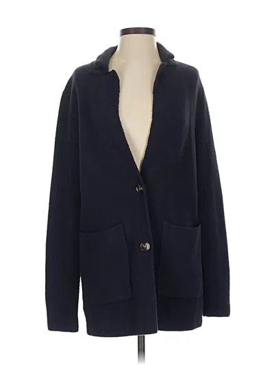 Pre-owned Ann Taylor Cardigan Sweater In Blue